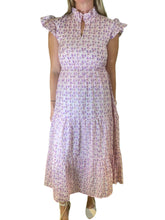 Load image into Gallery viewer, Tille Dress in Pink/Purple Geo
