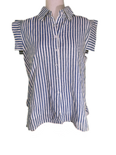Load image into Gallery viewer, Holly Top- Navy Stripe
