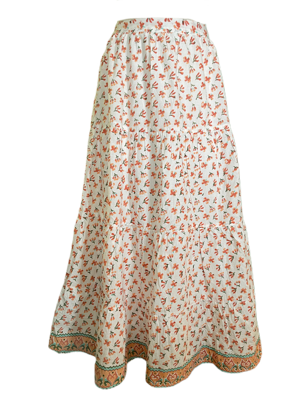 Charlette Skirt - Peach Floral