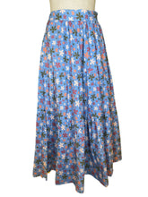 Load image into Gallery viewer, Charlotte Skirt Blue Retro Floral
