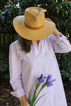 Load image into Gallery viewer, HHxHH Lilac Stripe Shirtdress
